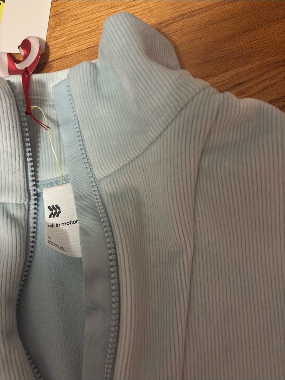 All in Motion Light Aqua Blue Tracksuit Set NWT SIZE S TOP, SIZE XS BOTTOMS - Picture 4 of 9